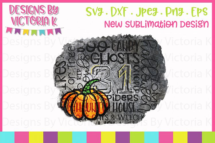Subway art, Halloween, Sublimation, PNG, PDF