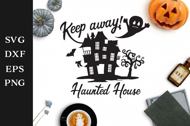 Haunted House Halloween SVG Cut File
