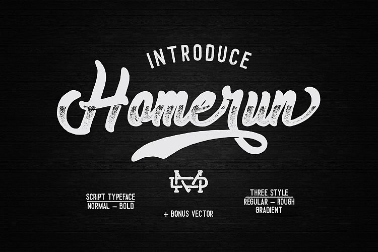 Homerun Typeface I 30%OFF
