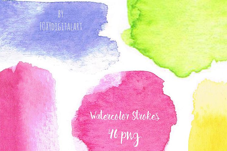 Watercolor Splotches Blob Clipart