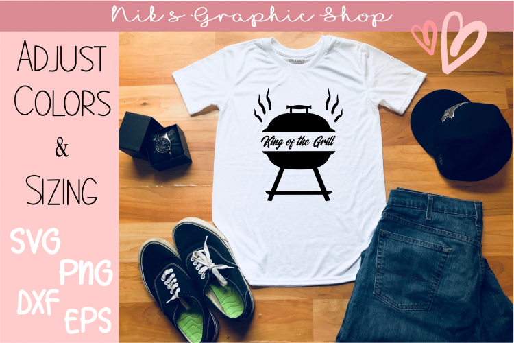 king of the grill svg, king of the grill cut files, bbq svg