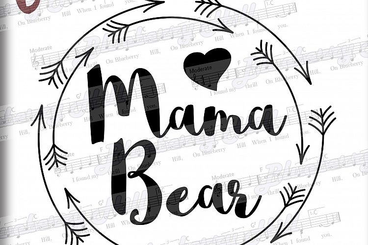 Mama bear SVG Mothers Day svg digital - mama bear clipart