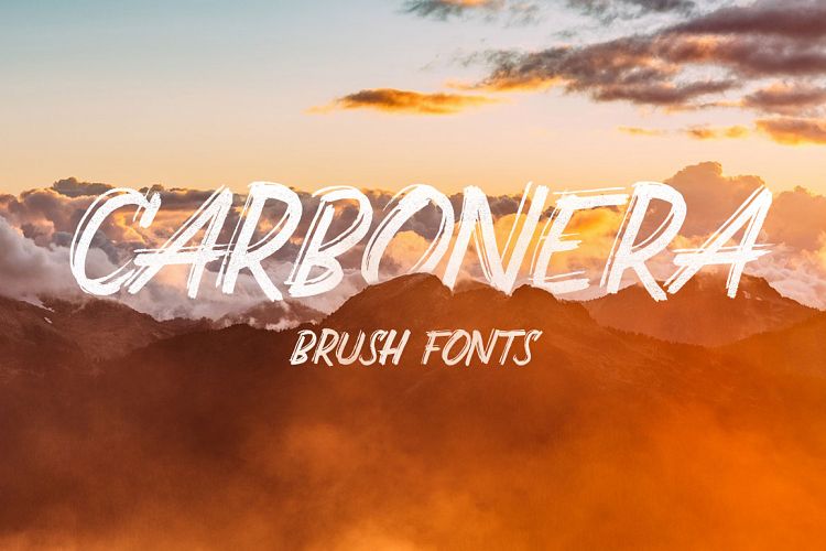 Carbonera Brush Fonts