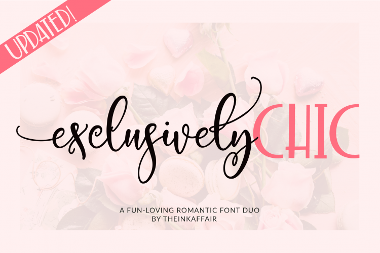 Exclusively Chic Font Duo