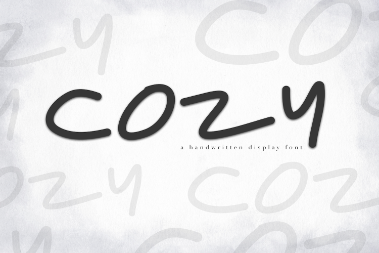 Cozy - A Handwritten Display Font