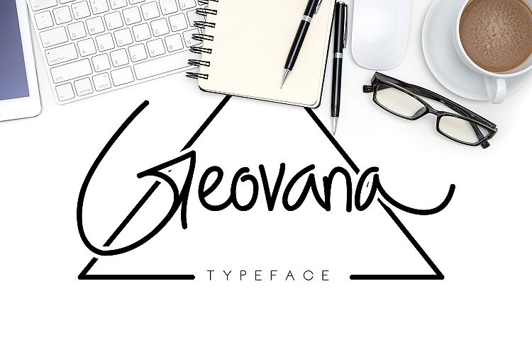  Geovana Signature Typeface
