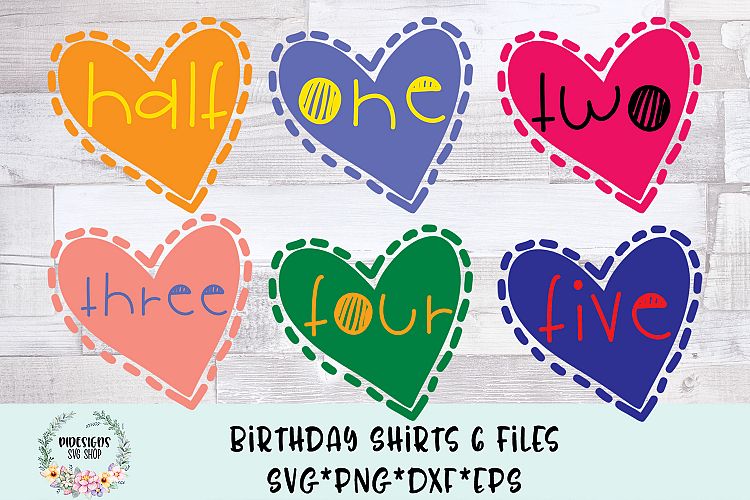Birthday Shirt Bundle 6 SVG Cut Files