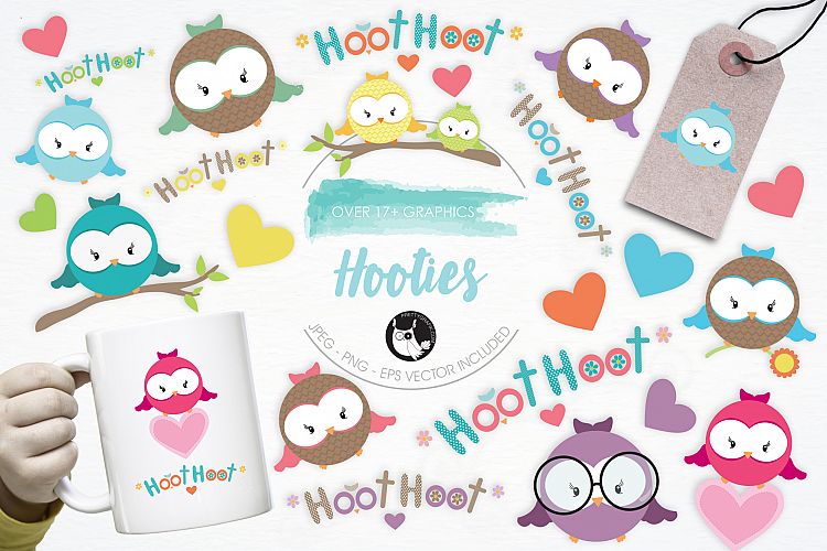 Hooties graphics and illustrations