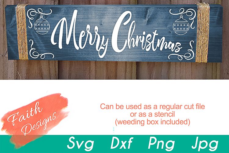 Download Merry Christmas Porch Sign SVG (332198) | Cut Files ...
