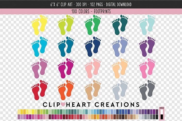 Footprints Clip Art - 100 Clip Art Graphics