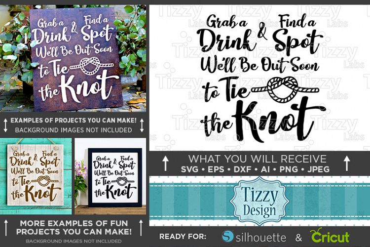 Tie The Knot SVG - Wedding SVG Files - 5503