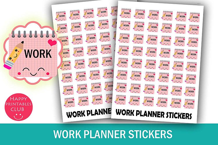 Work Planner Stickers- Work Reminder Planner Stickers-Kawaii
