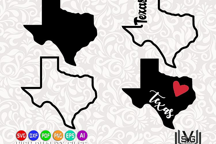 Texas designs SVG - Texas state svg - Texas outline svg - Love texas - texas prints svg - Cricut files - Silhouette files