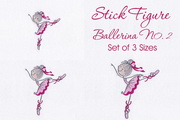Stick Figure Ballerina No.2