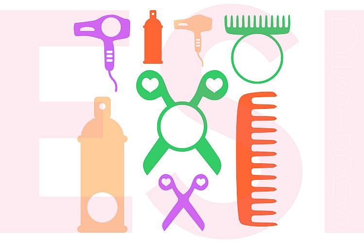 Hair Stylist / Hairdresser Monogram Designs Set