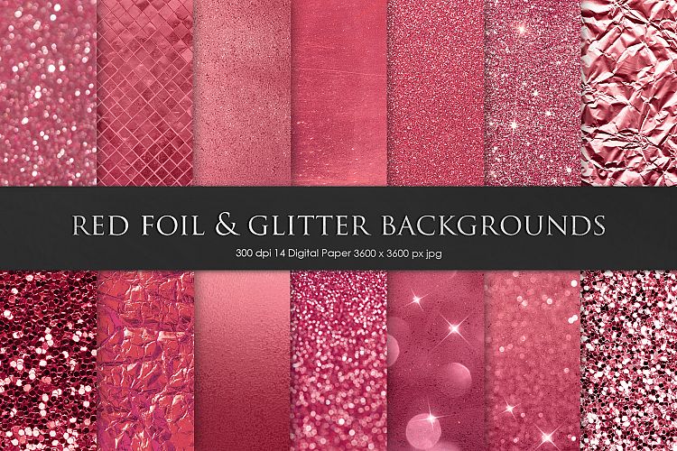 Red Foil   Glitter Textures