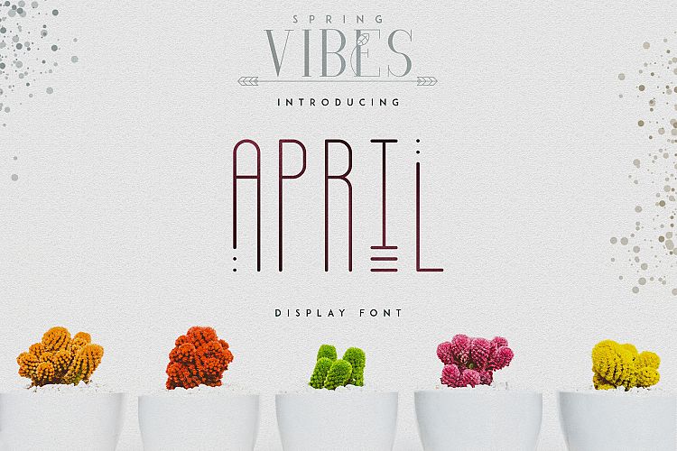 [Spring Vibes] April Display Font