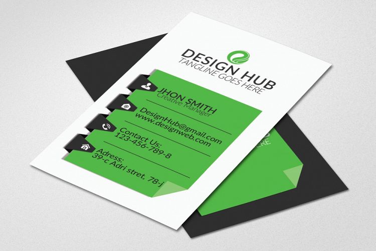 Vertical Business Card Template