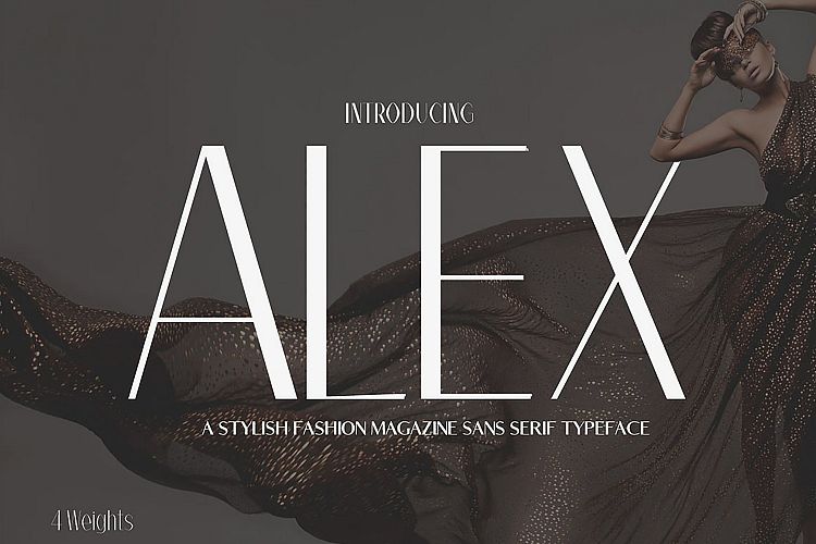 Alex Sans Serif Typeface