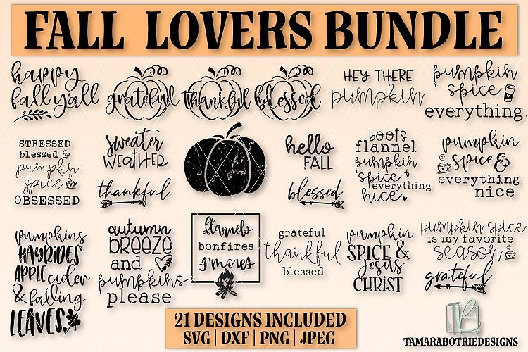 Fall SVG Bundle, Autumn SVG Bundle, Fall Cut Files