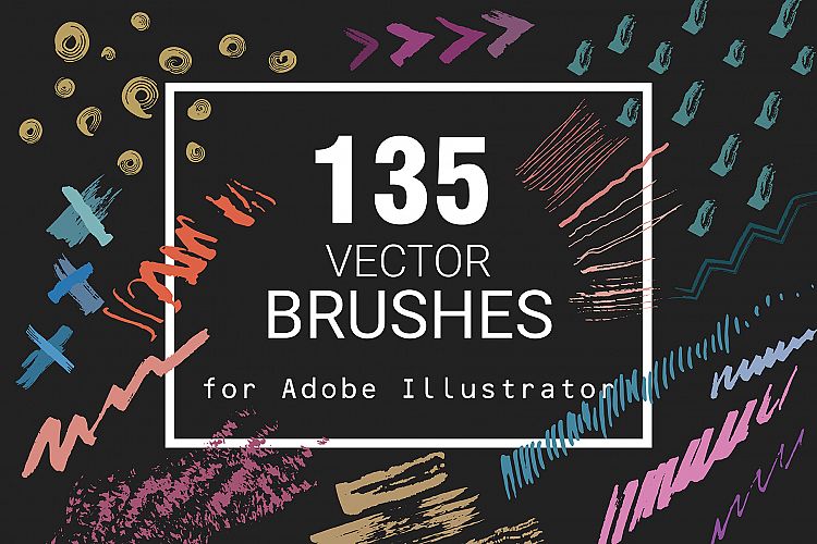 135 Vector Brushes for Illustrator