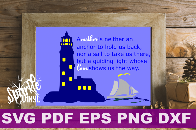 Mother Mom lighthouse SVG files gift for mom, Motherss Day, printable, SVG,  design, Cricut,  Silhouette, Print, Commercial Use, Mom, art