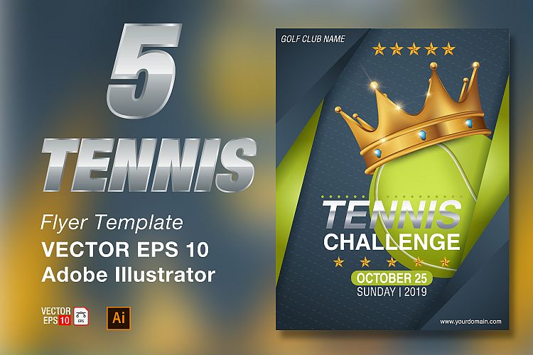 Tennis Tournament Flyer Template