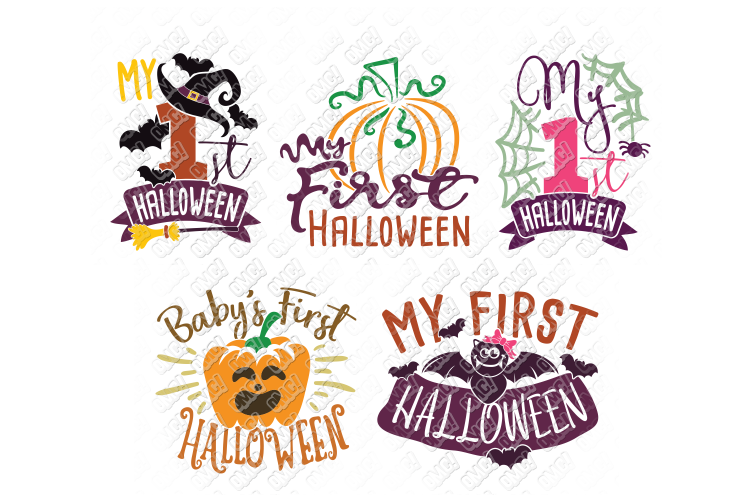 My First Halloween SVG in SVG, DXF, PNG, EPS, JPEG