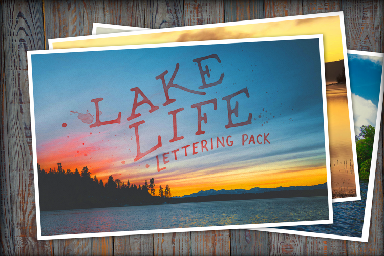 Lake Life Lettering Pack
