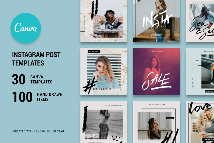 CANVA Instagram Hand-Drawn Posts - Hand-Drawn Post Templates