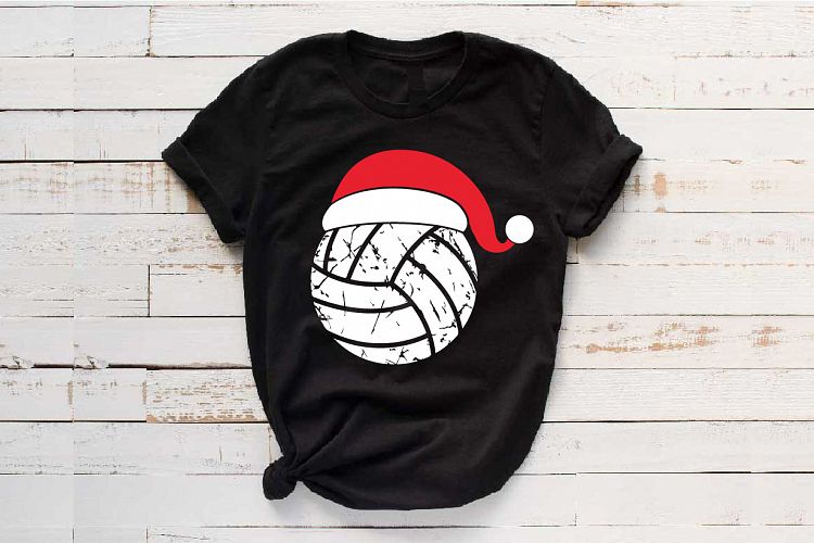Santa Volleyball Hat Christmas svg Elf 1041s
