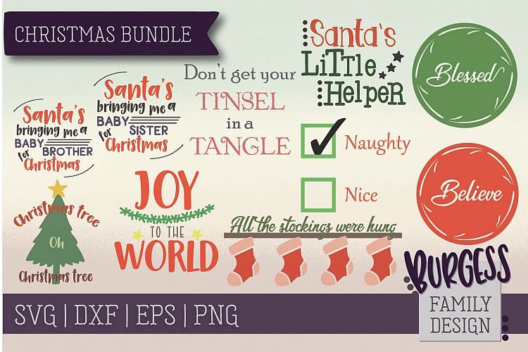 Download Free Svgs Download Christmas Bundle Svg Dxf Eps Png Free Design Resources