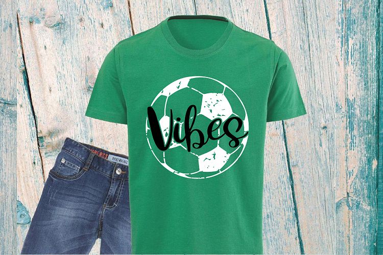 Soccer Ball Vibes svg grunge Football 1004s