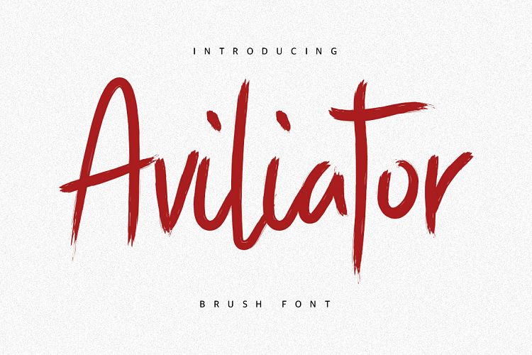 Aviliator Brush Font