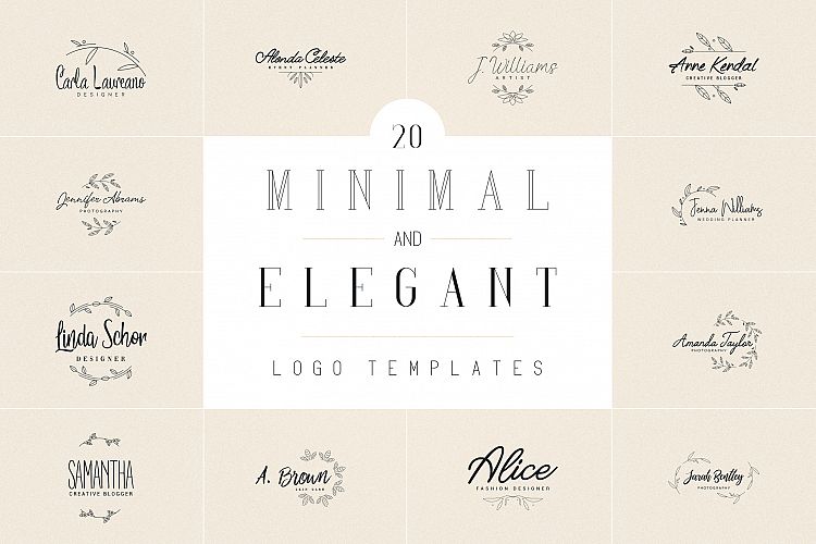 20 Minimal and Elegant Logos