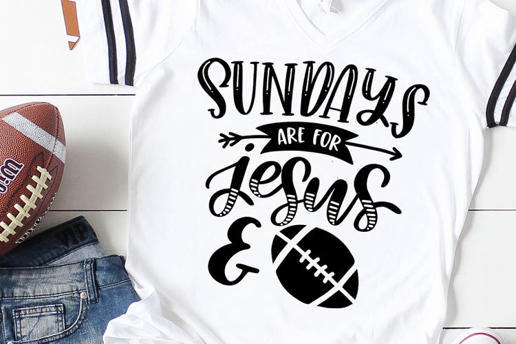 Sundays Are For Jesus and Football SVG, Football Svg