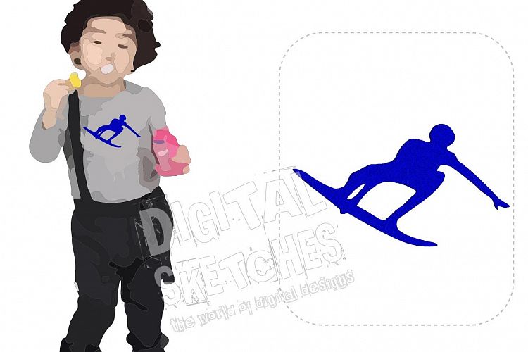 Surfer Surfing Sport Machine Embroidery Design 3 Sizes