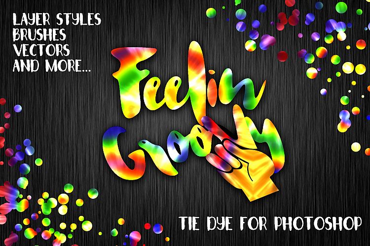 Feelin' Groovy Tie Dye for Photoshop example image 1