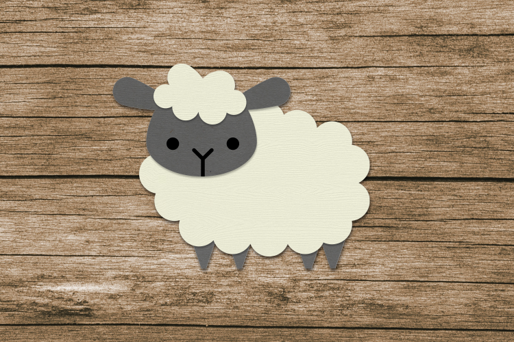 Fluffy Sheep SVG Design