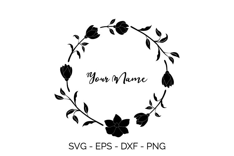 Download beautiful flowers wreath svg (109040) | SVGs | Design Bundles