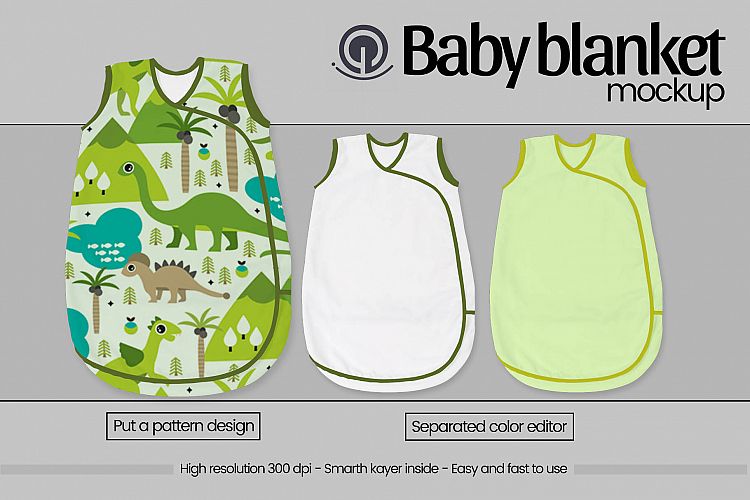 Baby blanket mockup