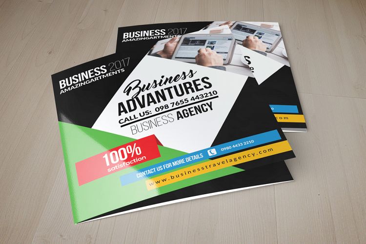 Multiuse Business Square Trifold Brochure