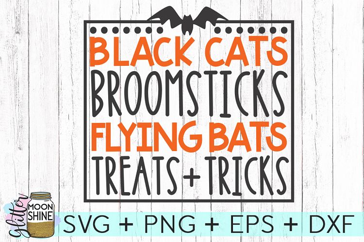 Black Cats Broomsticks SVG DXF PNG EPS Cutting Files