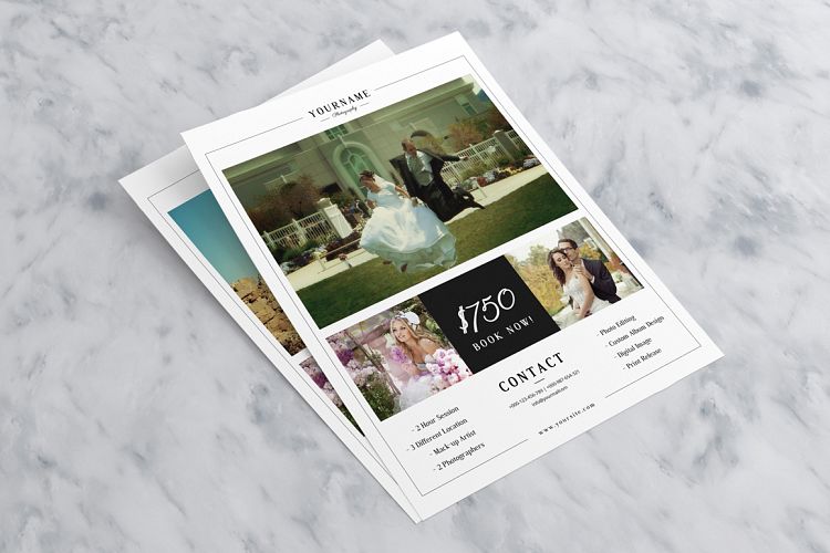 Wedding Photography Pricelist Flyer 