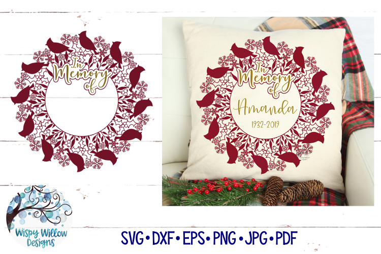 Download In Memory Of Cardinal Mandala SVG | Remembrance SVG