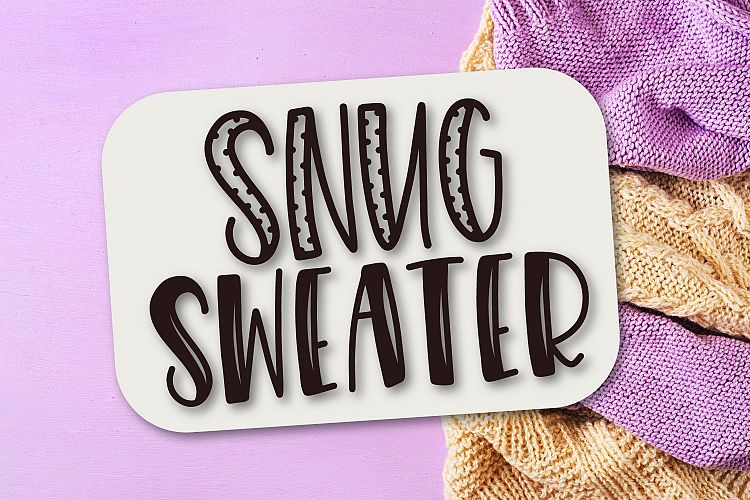 Snug Sweater - A Mixed Style Font Duo