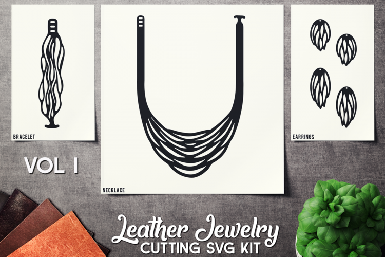 Leather Jewelry CUT Template- Earrings - Braceles - Necklace