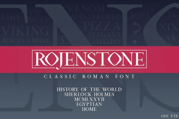 Rojenstone Font 