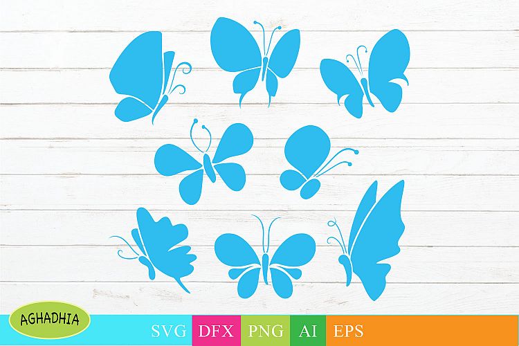 Butterfly Vector Icons/ Butterflies Illustration.