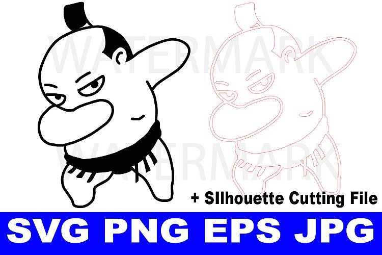 Sumo Dabbing - EPS, JPG, PNG, SVG Ready to use